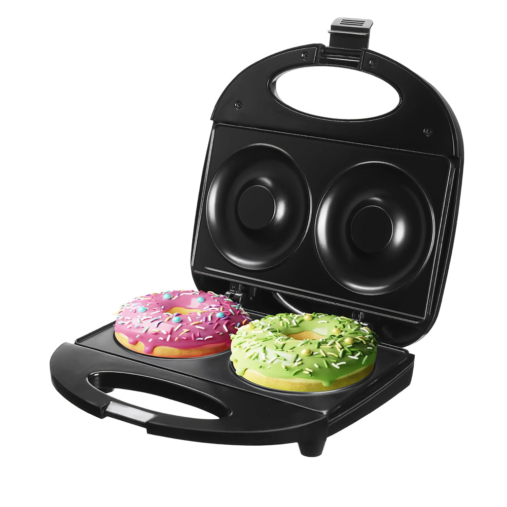Mini Donut Maker with Nonstick Plates for Compact Home Baking