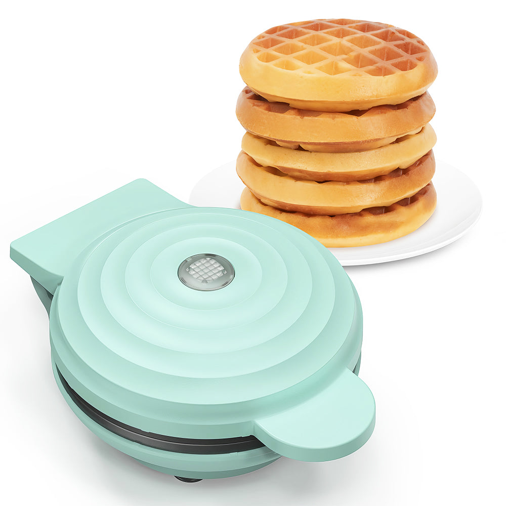 Mini Waffle Maker with Nonstick Plates for Breakfast and Snacks