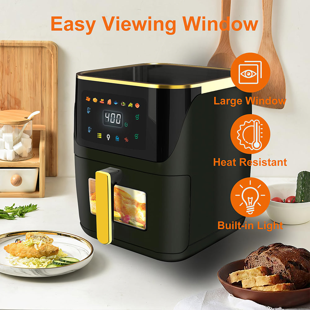 8.5 Quart Digital Air Fryer with Touch Screen and Viewing Window