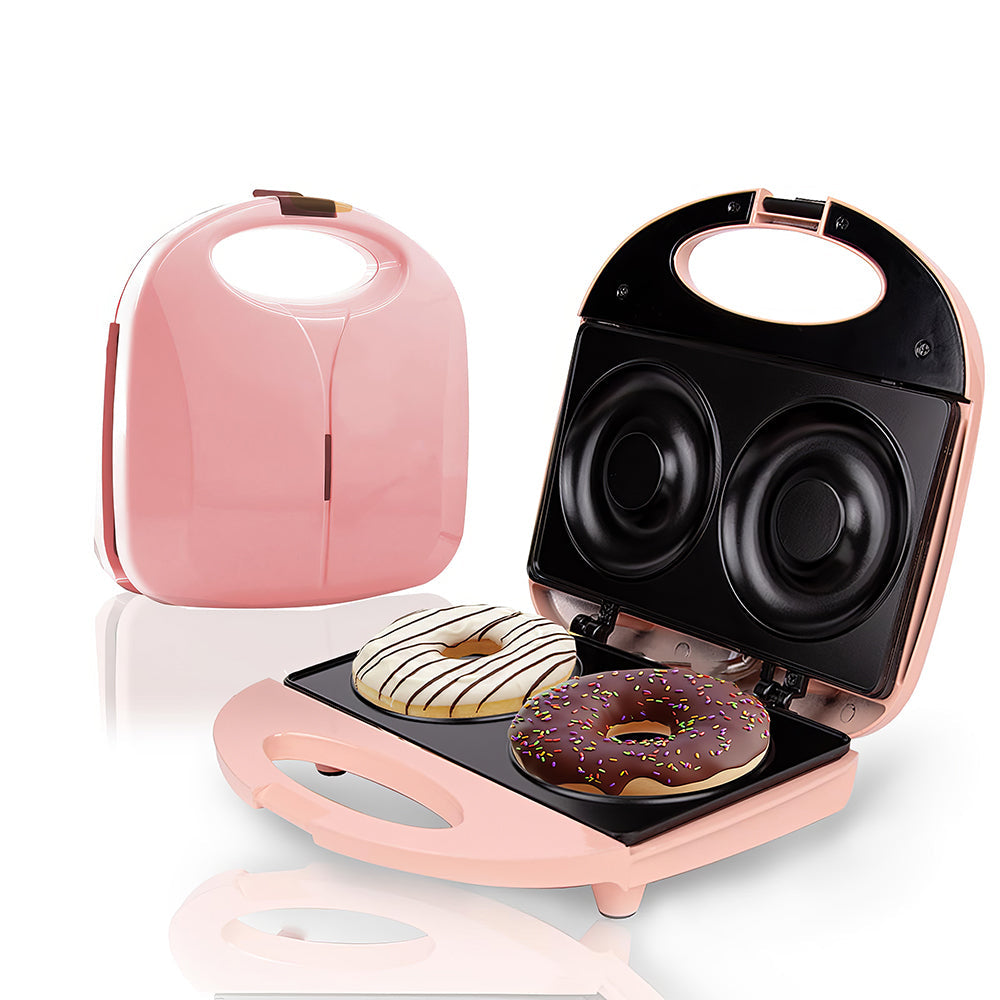 Mini Donut Maker with Nonstick Plates for Compact Home Baking