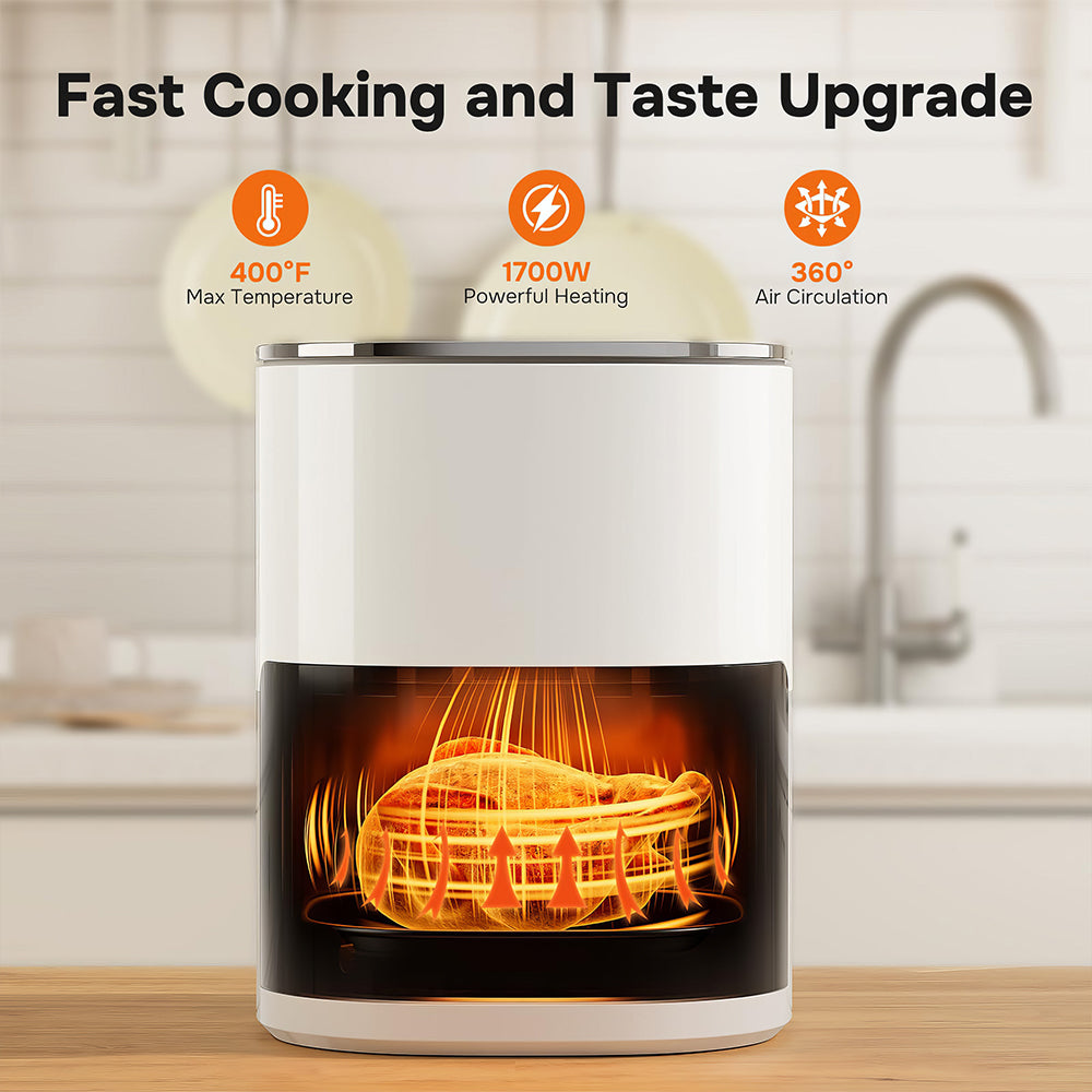 6.34 Quart Digital Air Fryer, 12 Cooking Presets with Viewing Window
