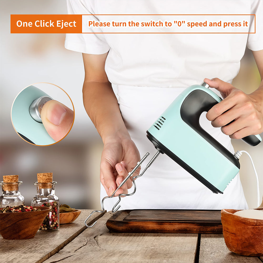 9 Speed Electric Hand Mixer with Digital Screen and Storage Case