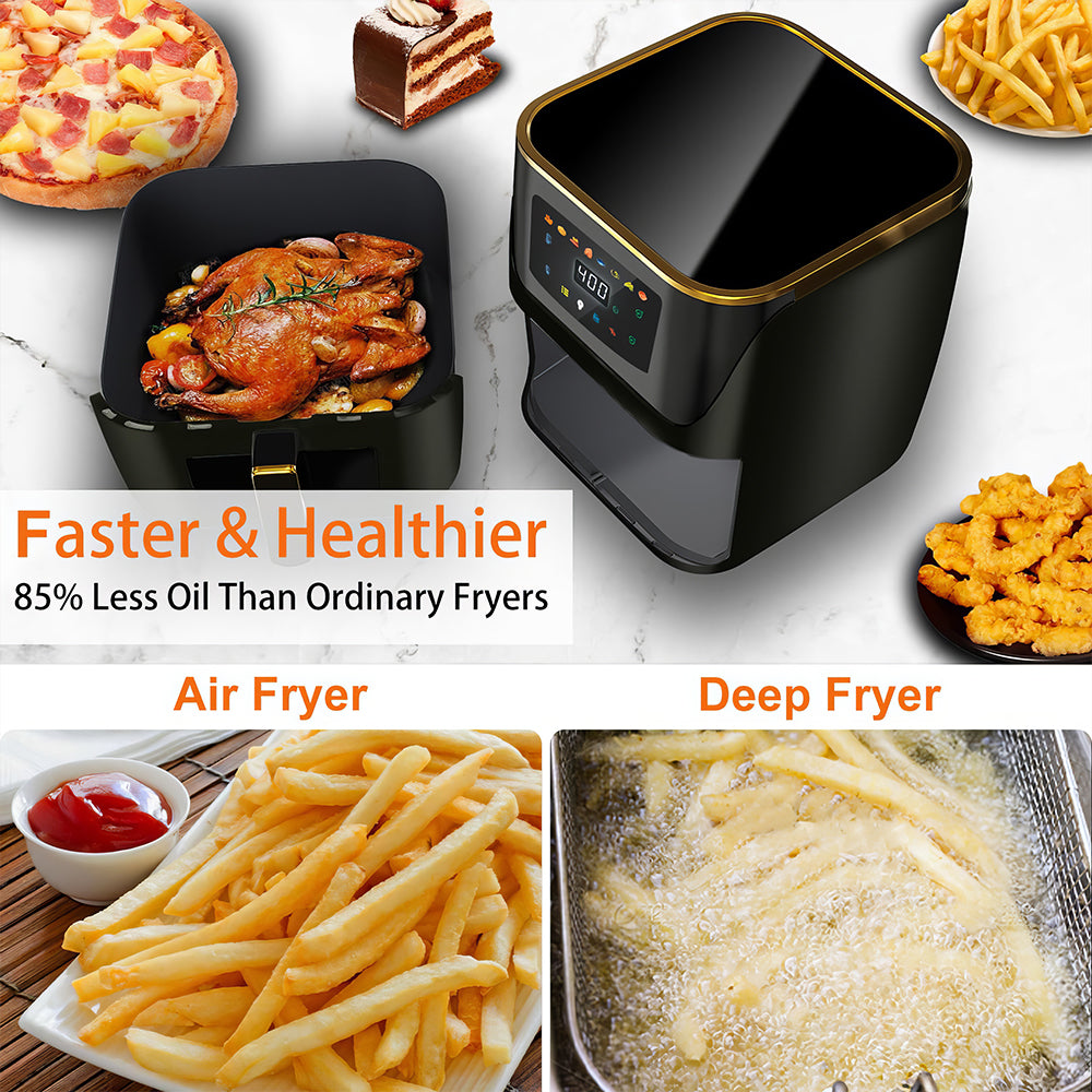 8.5 Quart Digital Air Fryer with Touch Screen and Viewing Window
