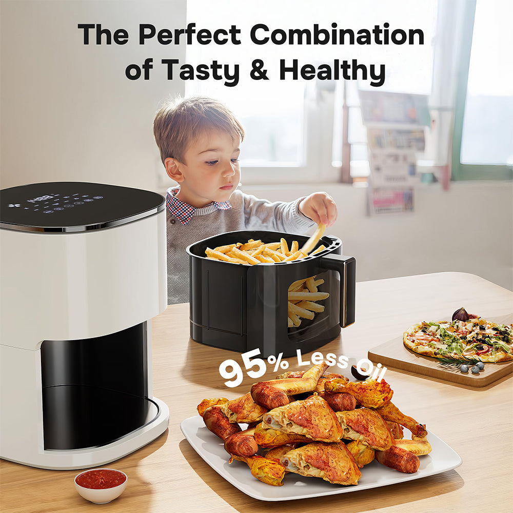 6.34 Quart Digital Air Fryer, 12 Cooking Presets with Viewing Window