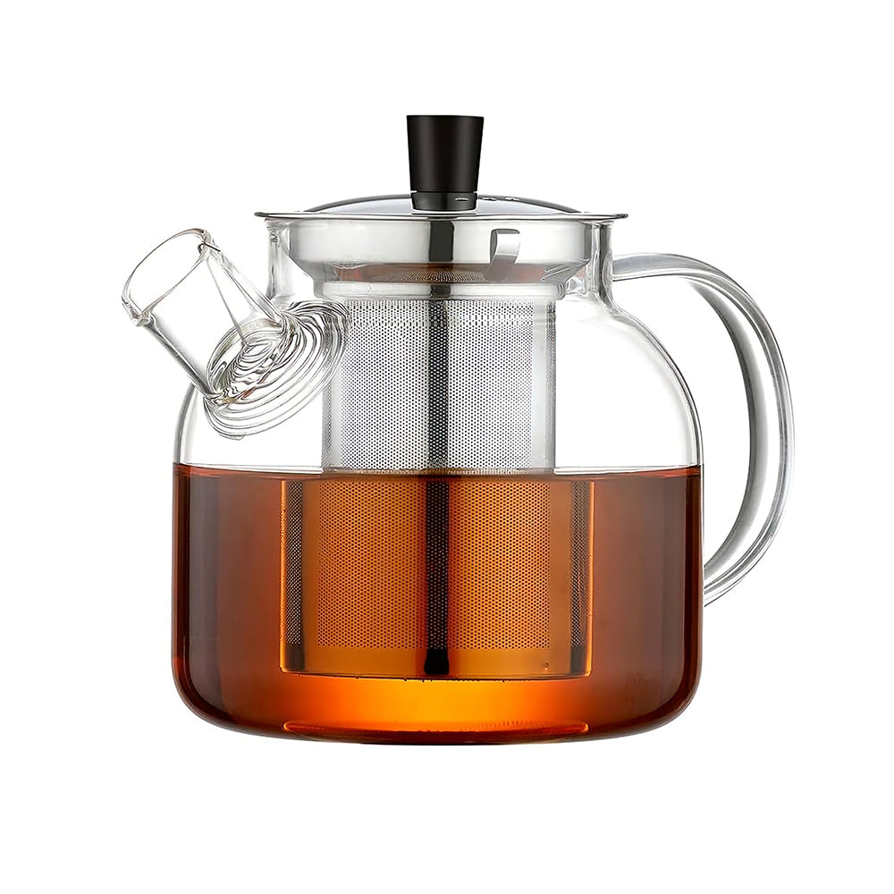 Glass Teapot with Infuser 800ML Stovetop Safe Loose Leaf Tea Pot