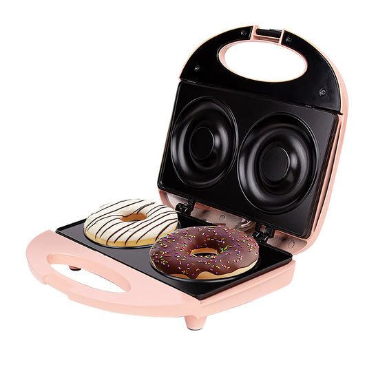 Mini Donut Maker with Nonstick Plates for Kids and Compact Baking