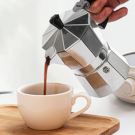 Stovetop Espresso Coffee Maker 150ML Classic Moka Pot for 3 Cups