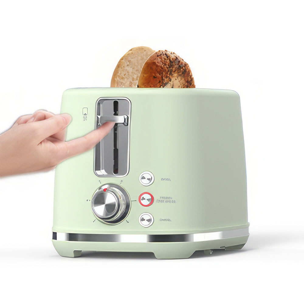 2 Slice Toaster with Wide Slots and Crumb Tray for Bagels and Bread