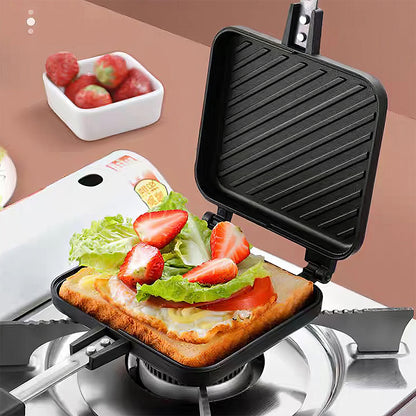 Stovetop Sandwich Maker with Nonstick Plates for Paninis and Grilled Cheese