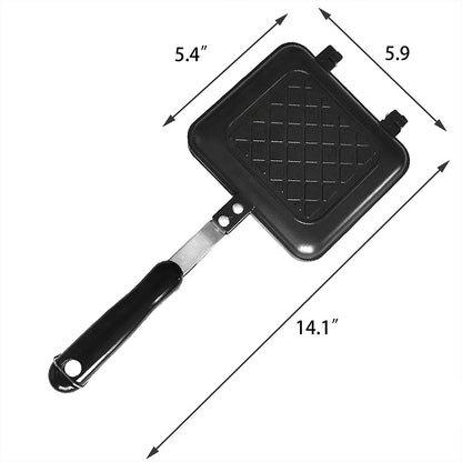 Stovetop Sandwich Maker with Nonstick Plates for Paninis and Grilled Cheese